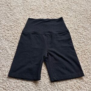 Beyond Yoga Spacedye 9in Classic Black Women's Biker Shorts